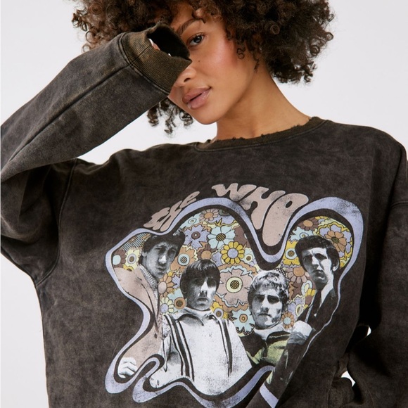 Urban Outfitters Tops - NEW UO The Who • Overdyed Pullover Sweatshirt • S/M